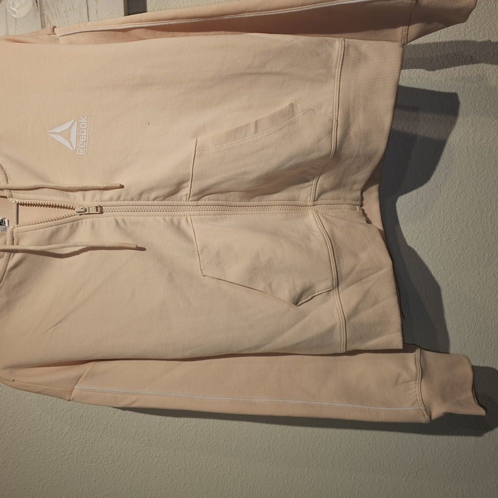 Reebok Adult Cream Hoodie Jacket - Picture 4 of 6